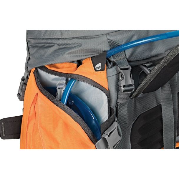 Lowepro Powder Backpack 500 AW Zaino Grigio, Arancione