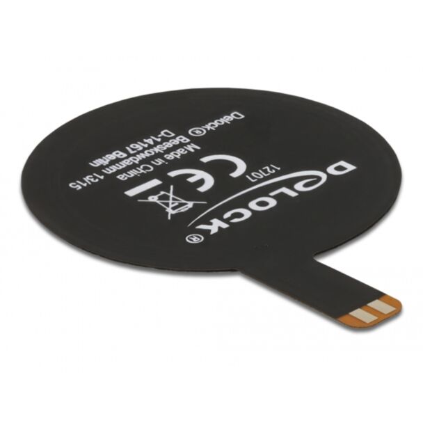 DeLOCK NFC 13,56 MHz Antenna SMT FPC rotonda interna nera autoadesiva