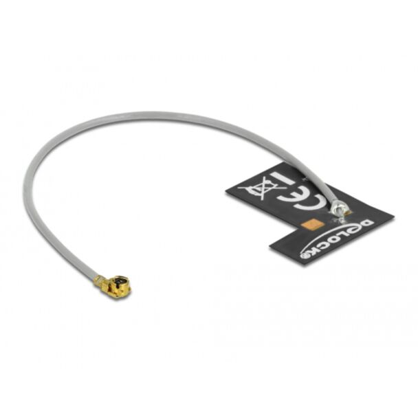 DeLOCK Antenna WLAN 802.11 b/g/n autoadesivo interno FPC I-PEX Inc., MHF® I maschio 2 dBi 1.13 10 cm