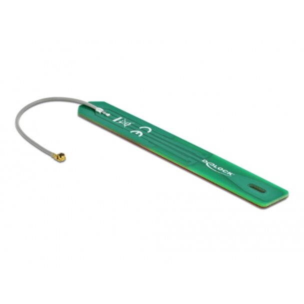 DeLOCK Antenna LPWAN 880 - 960 MHz I-PEX Inc., MHF® I maschio 2 dBi 1,13 7,5 cm PCB interno autoadesivo