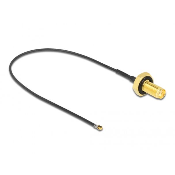 DeLOCK 12663 coaxial cable 0.2 m SMA MHF 4L LK Black