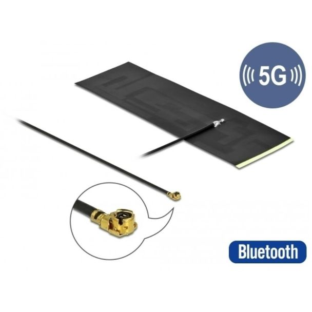 DeLOCK Antenna 5G LTE I-PEX Inc., MHF® I maschio -0,42 - 5,00 dBi omnidirezionale FPC