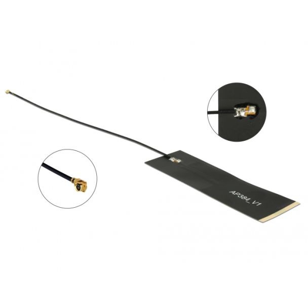 DeLOCK LoRa network antenna MHF 1.68 dBi