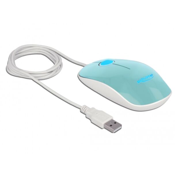DeLOCK 12538 mouse Office Ambidextrous USB Type-A Optical 1200 DPI