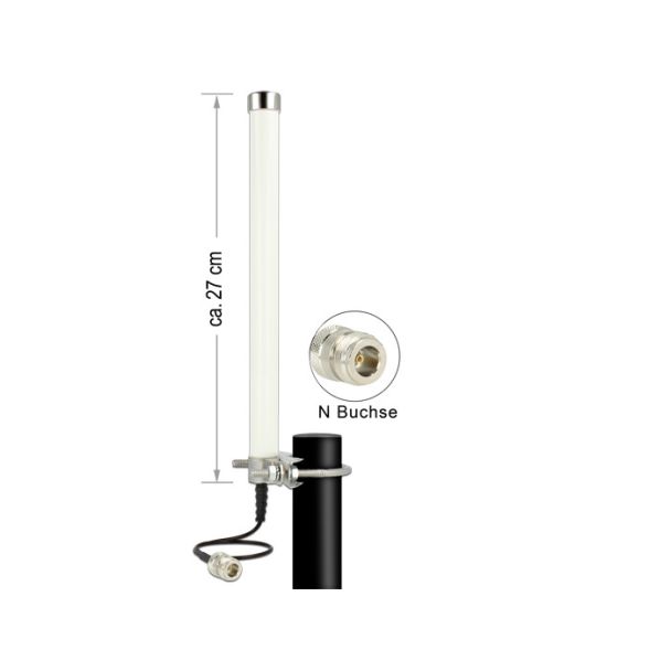 DeLOCK 12491 network antenna Omni-directional antenna N-type 6.5 dBi