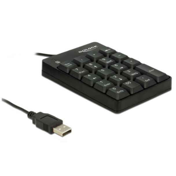 DeLOCK 12481 tastierino numerico Universale USB Nero