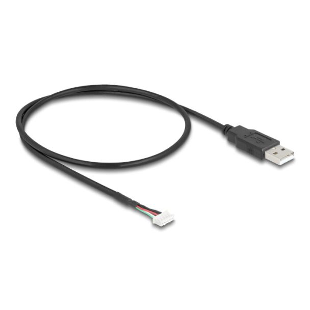 DeLOCK 12109 cavo USB USB 2.0 0,6 m USB A 5-pin terminal block Nero