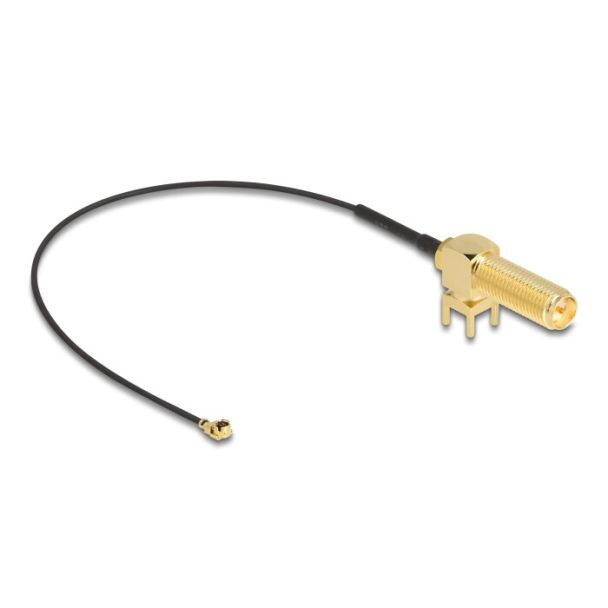 DeLOCK 12039 coaxial cable 0.15 m RP-SMA I-PEX MHF1 Black