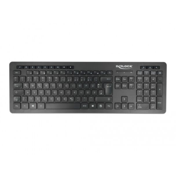 DeLOCK 12004 keyboard Home USB QWERTZ German Black