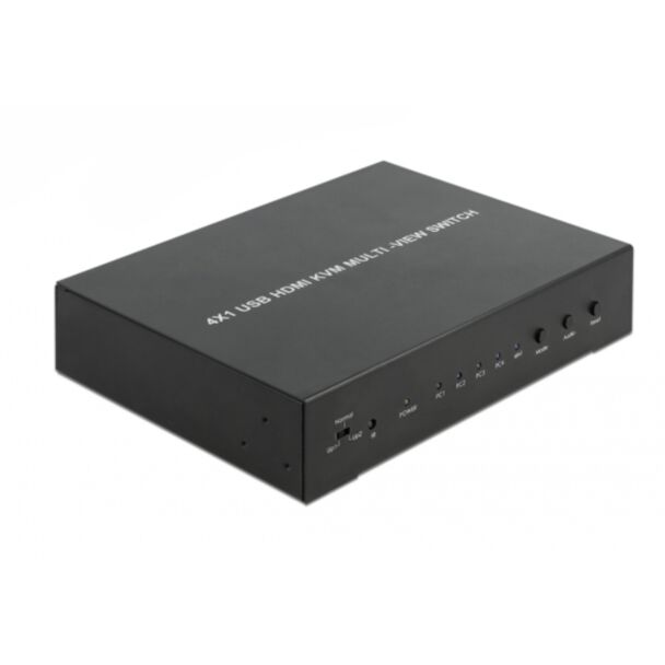 DeLOCK KVM 4 in 1 Multiview Switch 4 x HDMI con USB 2.0