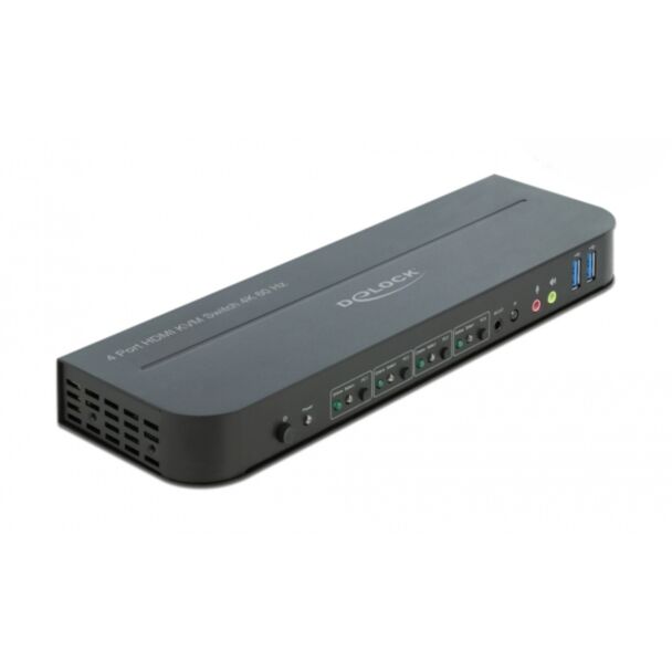 DeLOCK Switch KVM HDMI 4K 60 Hz con USB 3.0 e Audio