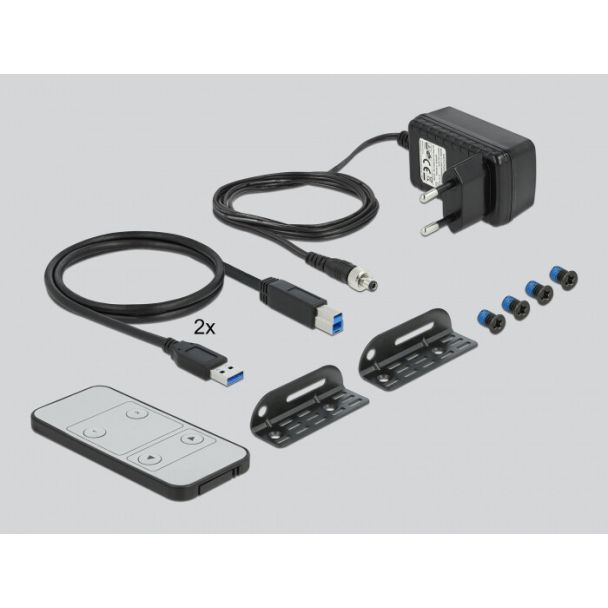 DeLOCK Switch KVM HDMI 4K 60 Hz con USB 3.0 e Audio