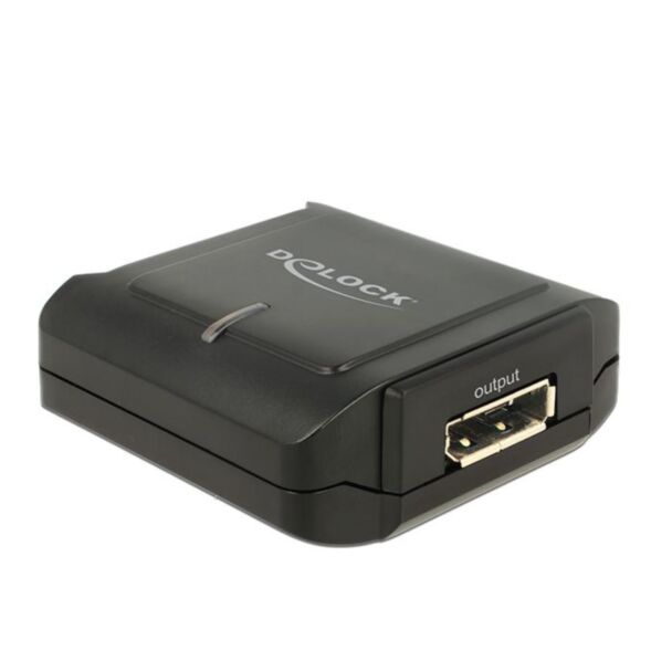 DeLOCK 11464 adattatore per inversione del genere dei cavi Displayport 20 pin, DC 5V Displayport 20 pin Nero