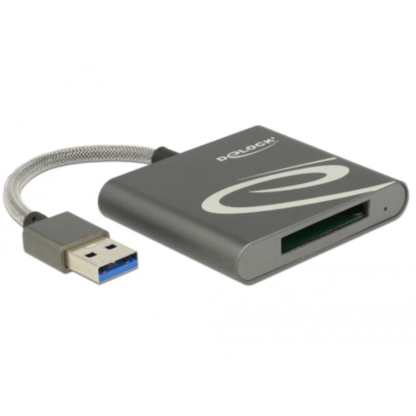 DeLOCK 91583 lettore di schede USB 3.2 Gen 1 (3.1 Gen 1) Grigio