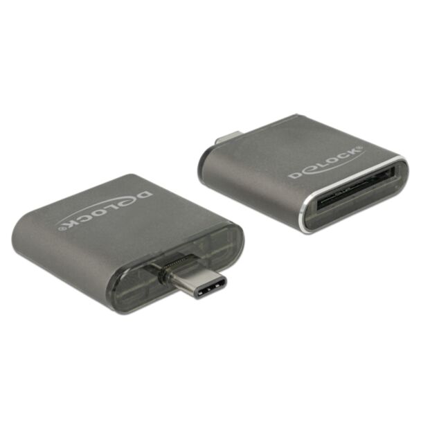 DeLOCK 91498 lettore di schede USB 3.2 Gen 1 (3.1 Gen 1) Type-C Nero