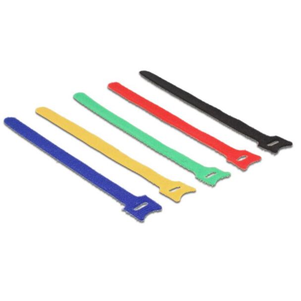 DeLOCK 18636 fascetta Nylon Nero, Blu, Verde, Rosso, Giallo 10 pz