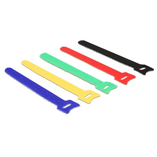 DeLOCK 18634 fascetta Nylon Nero, Blu, Verde, Rosso, Giallo 10 pz