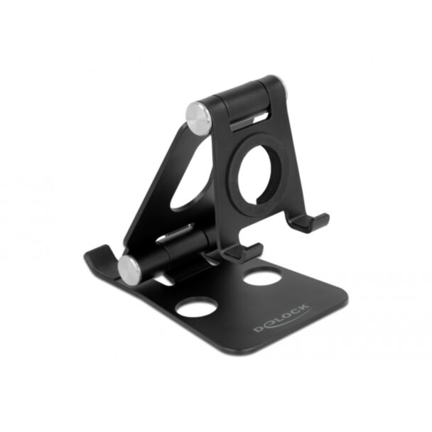 DeLOCK Supporto per smartphone e smartwatch regolabile nero