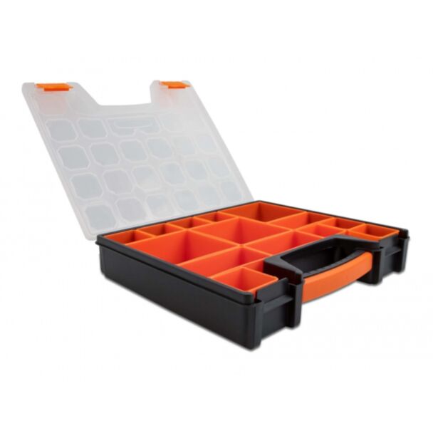 DeLOCK Scatola di raccolta con 14 scomparti 312 x 272 x 60 mm arancione / nero