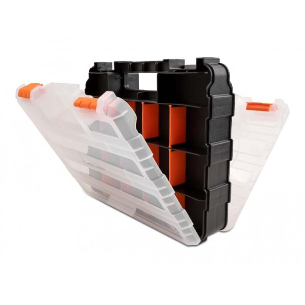 DeLOCK Scatola di raccolta con 34 scomparti 320 x 270 x 80 mm arancione / nero