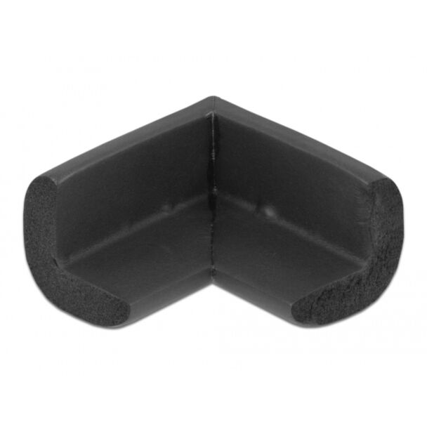 DeLOCK Protezione dei bordi in schiuma autoadesiva 56 x 56 x 33 mm nera