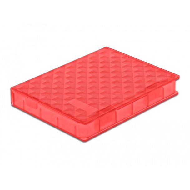 DeLOCK Protection Box for 2.5″ HDD / SSD red
