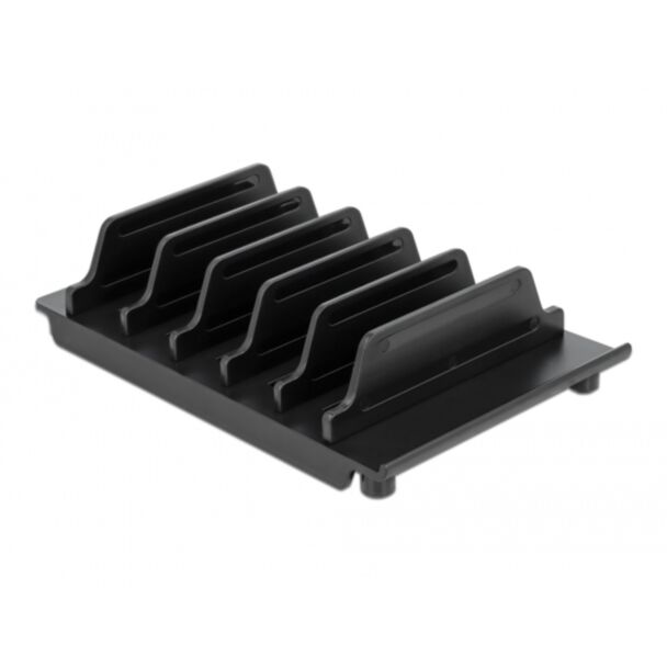 DeLOCK Device stand for 6 tablets or smartphones black