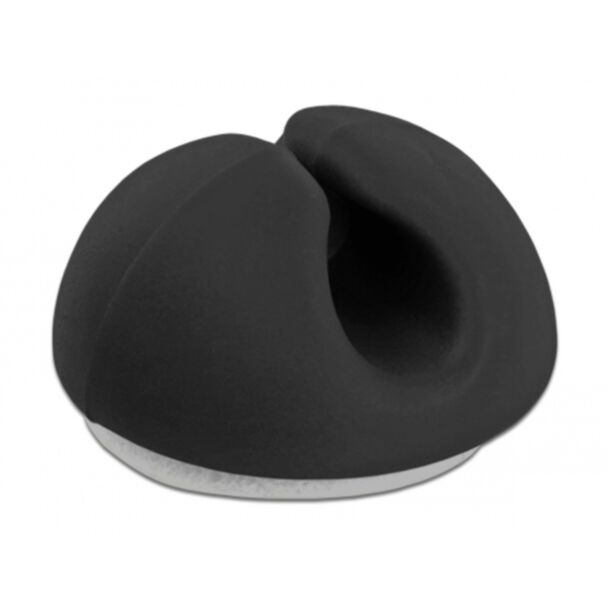 DeLOCK Portacavo Mini Set da 10 pezzi nero