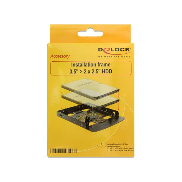 DeLOCK 18198 kit di fissaggio Nero