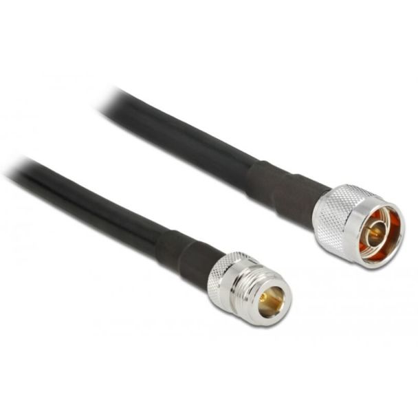 DeLOCK Antenna Cable N plug > N jack CFD400 LLC400 10 m low loss waterproof