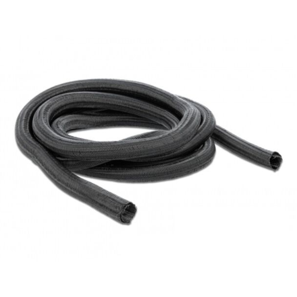 DeLOCK Manicotto intrecciato con chiusura automatica 5 m x 19 mm nero