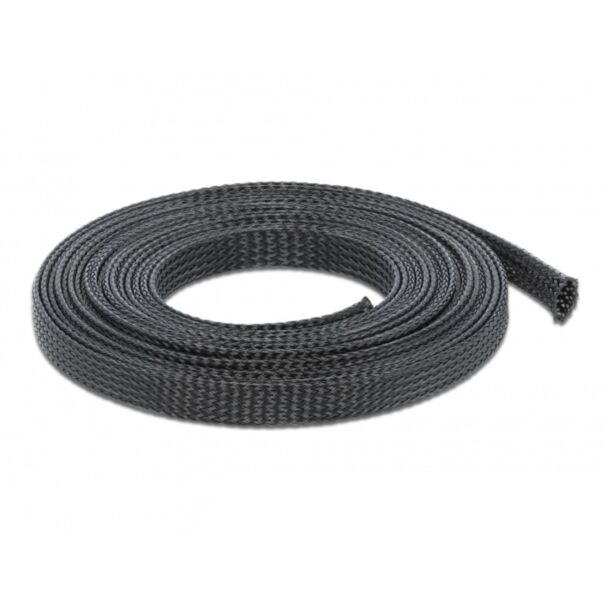 DeLOCK Manicotto intrecciato estensibile da 10 m x 12 mm nero