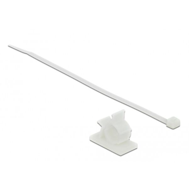 DeLOCK 18879 fascetta Nylon Bianco 10 pz