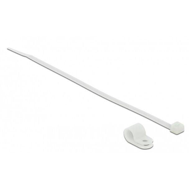 DeLOCK 18867 fascetta Fascetta per montaggio a vite Nylon Bianco 10 pz