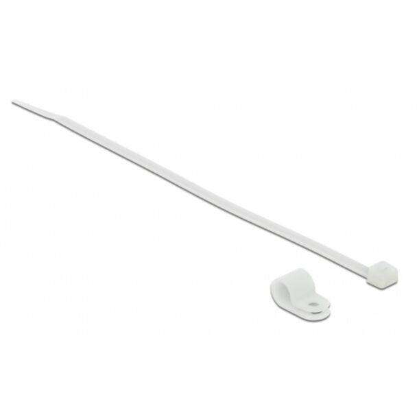 DeLOCK 18865 fascetta Fascetta per montaggio a vite Nylon Bianco 10 pz