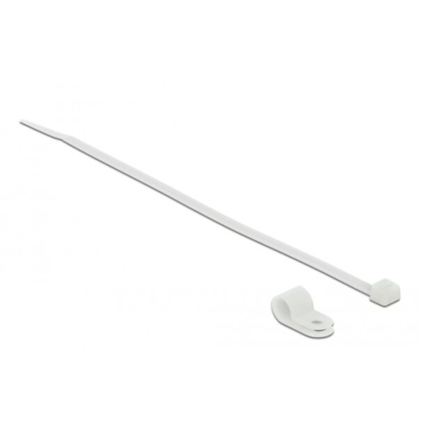 DeLOCK 18863 fascetta Fascetta per montaggio a vite Nylon Bianco 10 pz