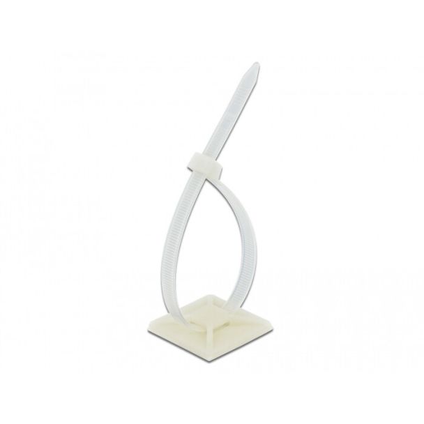 DeLOCK 18679 supporto per fascette Bianco Nylon 10 pz