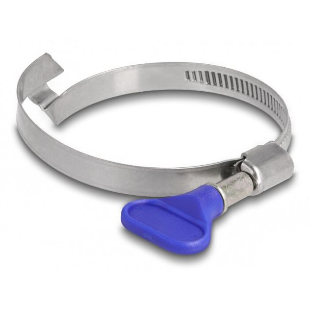 DeLOCK Fascetta stringitubo a farfalla in acciaio inox 400 con ponte per mancini 50 - 65 mm 5 pezzi