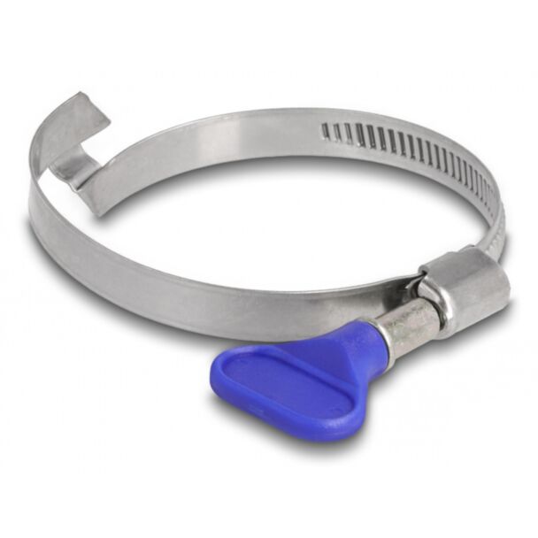 DeLOCK Fascetta stringitubo a farfalla in acciaio inox 400 con ponte per mancini 50 - 65 mm 5 pezzi