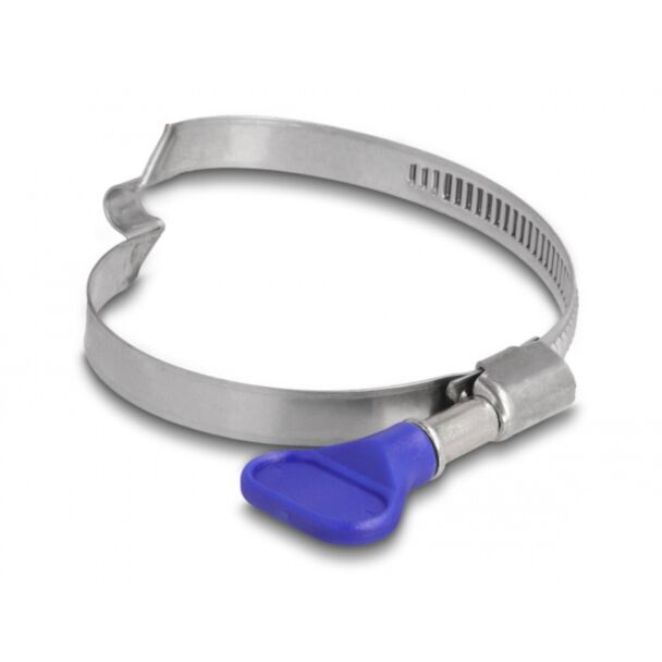 DeLOCK Fascetta stringitubo a farfalla in acciaio inox 400 con ponte a destra 50 - 65 mm 5 pezzi