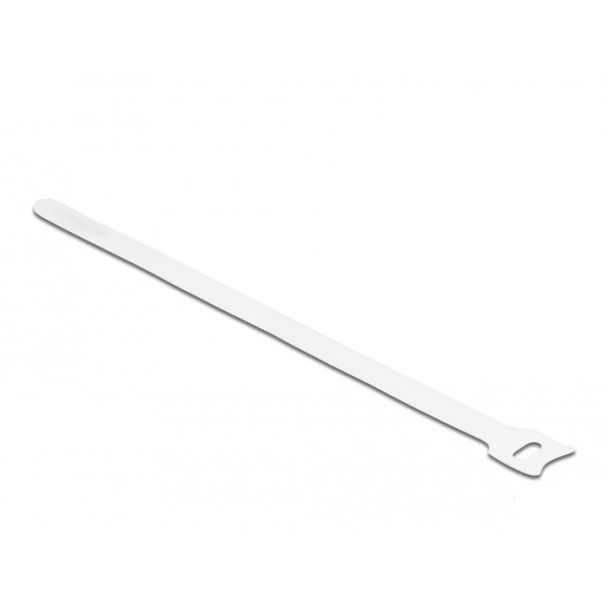 DeLOCK Fascetta per cavi a strappo L 250 x L 12 mm bianca 10 pezzi