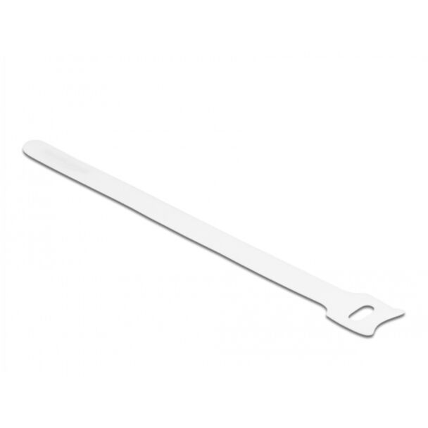 DeLOCK Fascetta per cavi a strappo L 200 x L 12 mm bianca 10 pezzi