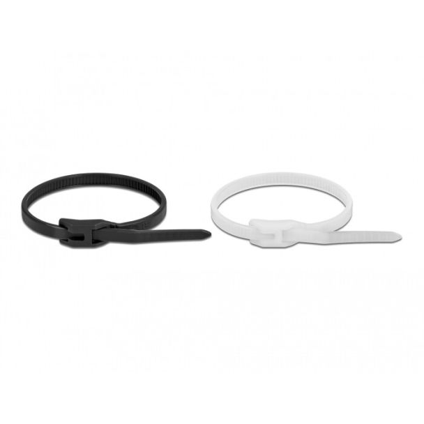 DeLOCK Cable tie with flat head L 370 x W 3.6 mm 100 pieces