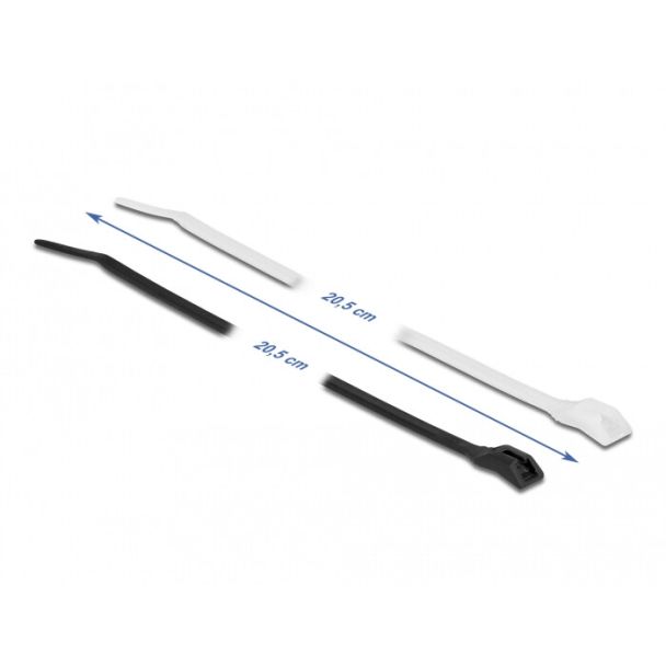 DeLOCK Fascetta con testa piatta L 205 x L 2,5 mm 100 pezzi