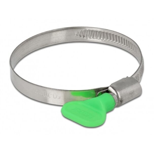 DeLOCK Morsetto per tubo flessibile a farfalla 50 - 70 mm 10 pezzi