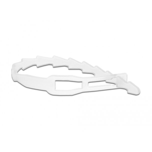 DeLOCK Fascette a forma di fulmine con occhiello di fissaggio L 115 x P 4,5 mm riutilizzabili 20 pezzi