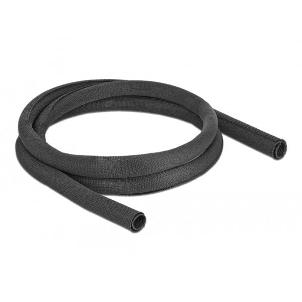 DeLOCK Woven Sleeve self-closing heat-resistant 2 m x 25 mm black