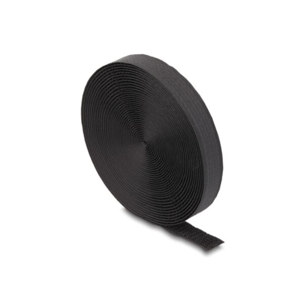 DeLOCK Nastro a strappo in rotolo con cinghia L 5 m x L 20 mm nero