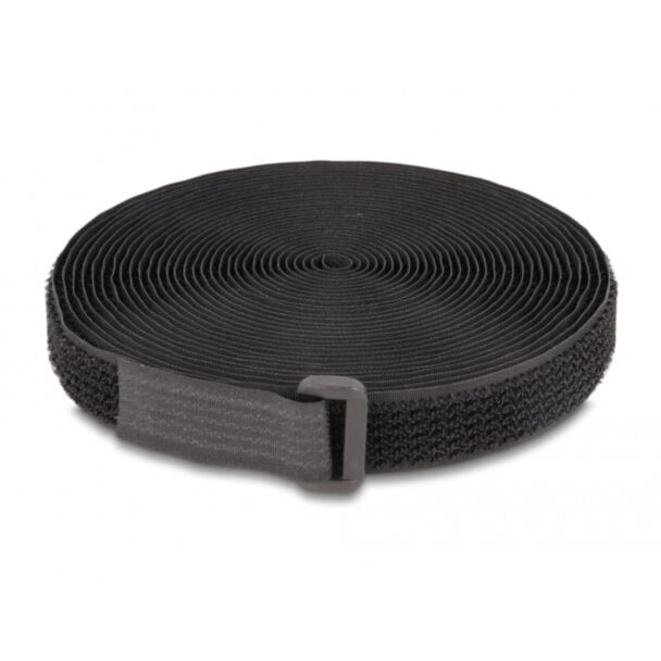 DeLOCK Nastro a strappo in rotolo con cinghia L 3 m x L 20 mm nero