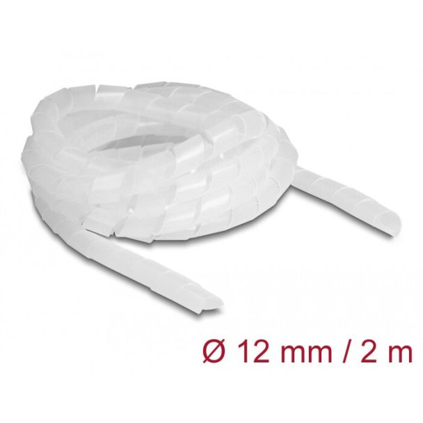 DeLOCK Tubo a spirale flessibile 2 m x 12 mm trasparente